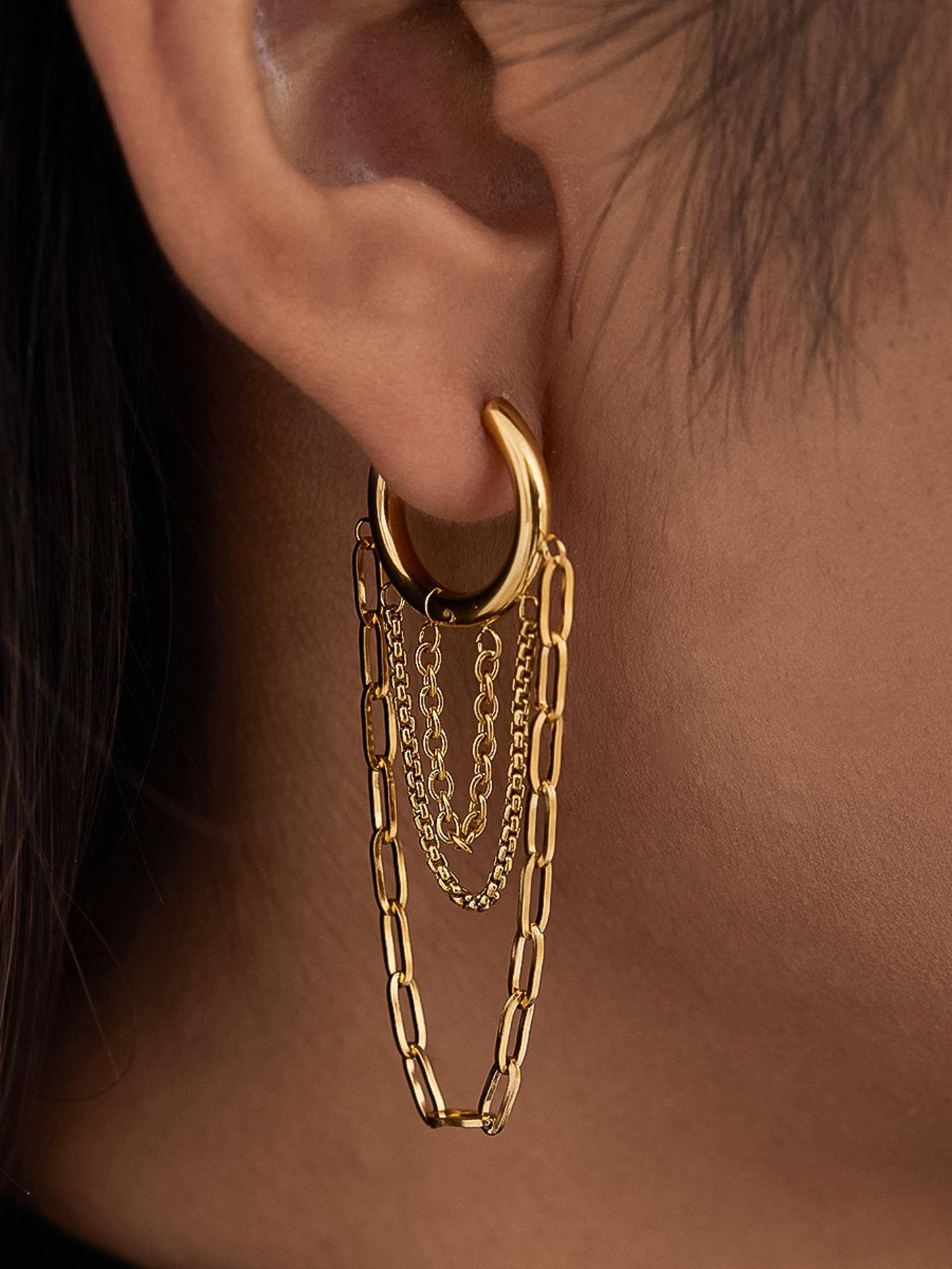 Vianne Multi Chain Drop Earrings