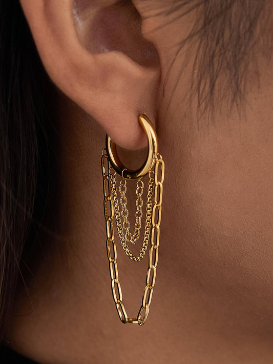 Vianne Multi Chain Drop Earrings