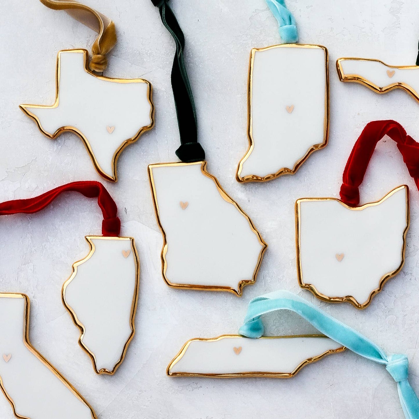 NC Porcelein Ornament