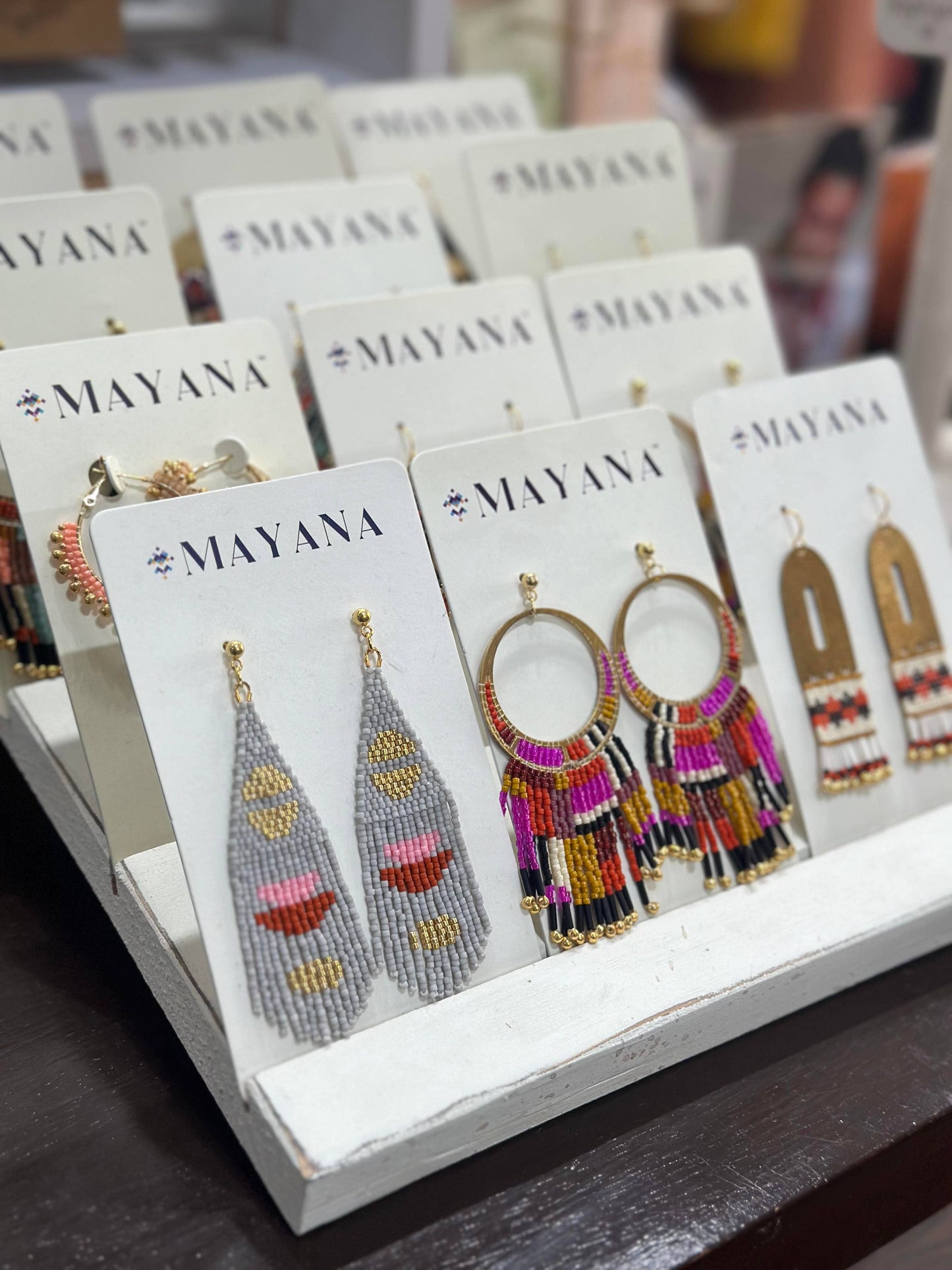 Beaded Handwoven Sweet Tart Stud Earrings