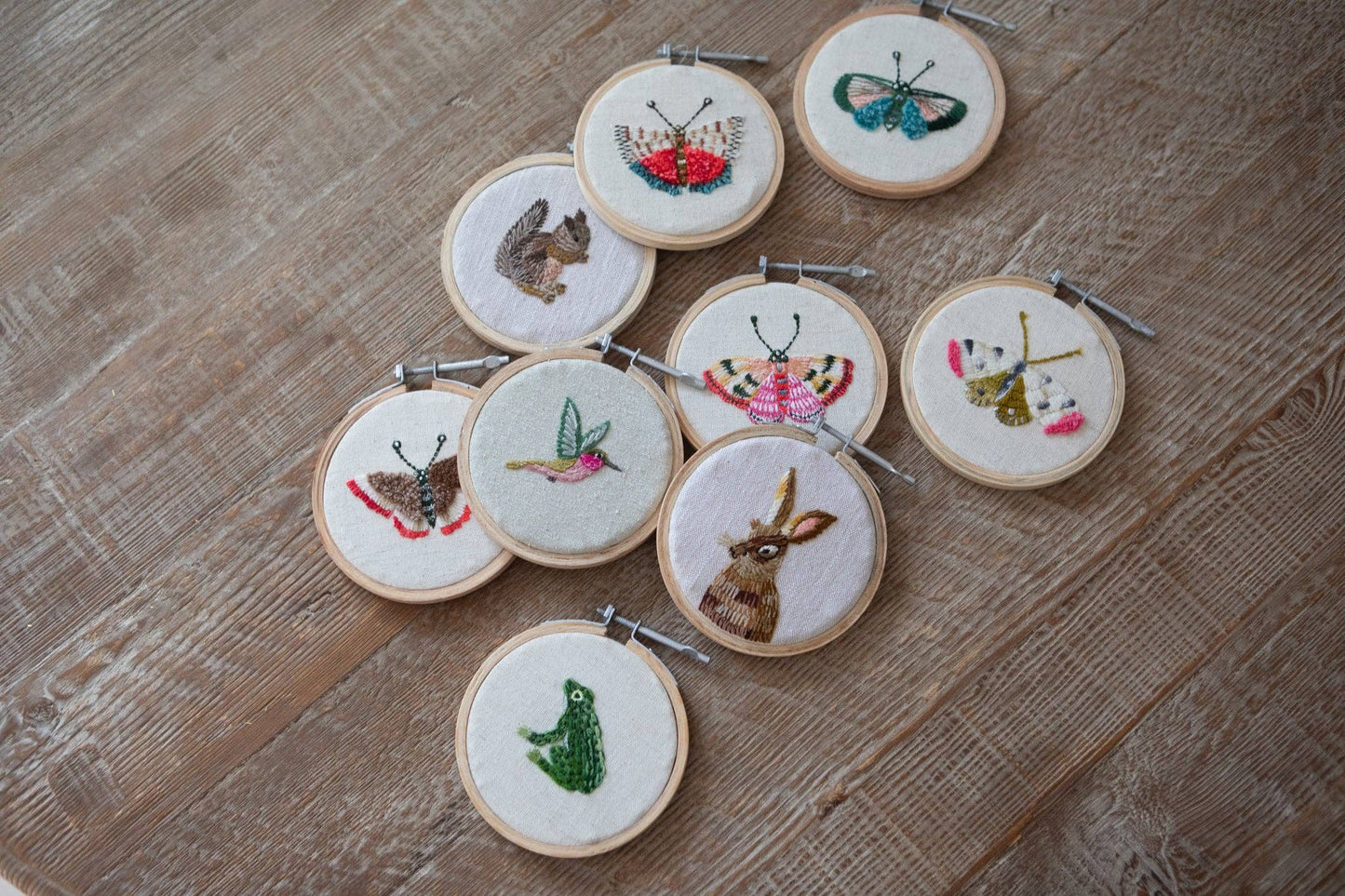 Small Butterfly Embroidery Hoop