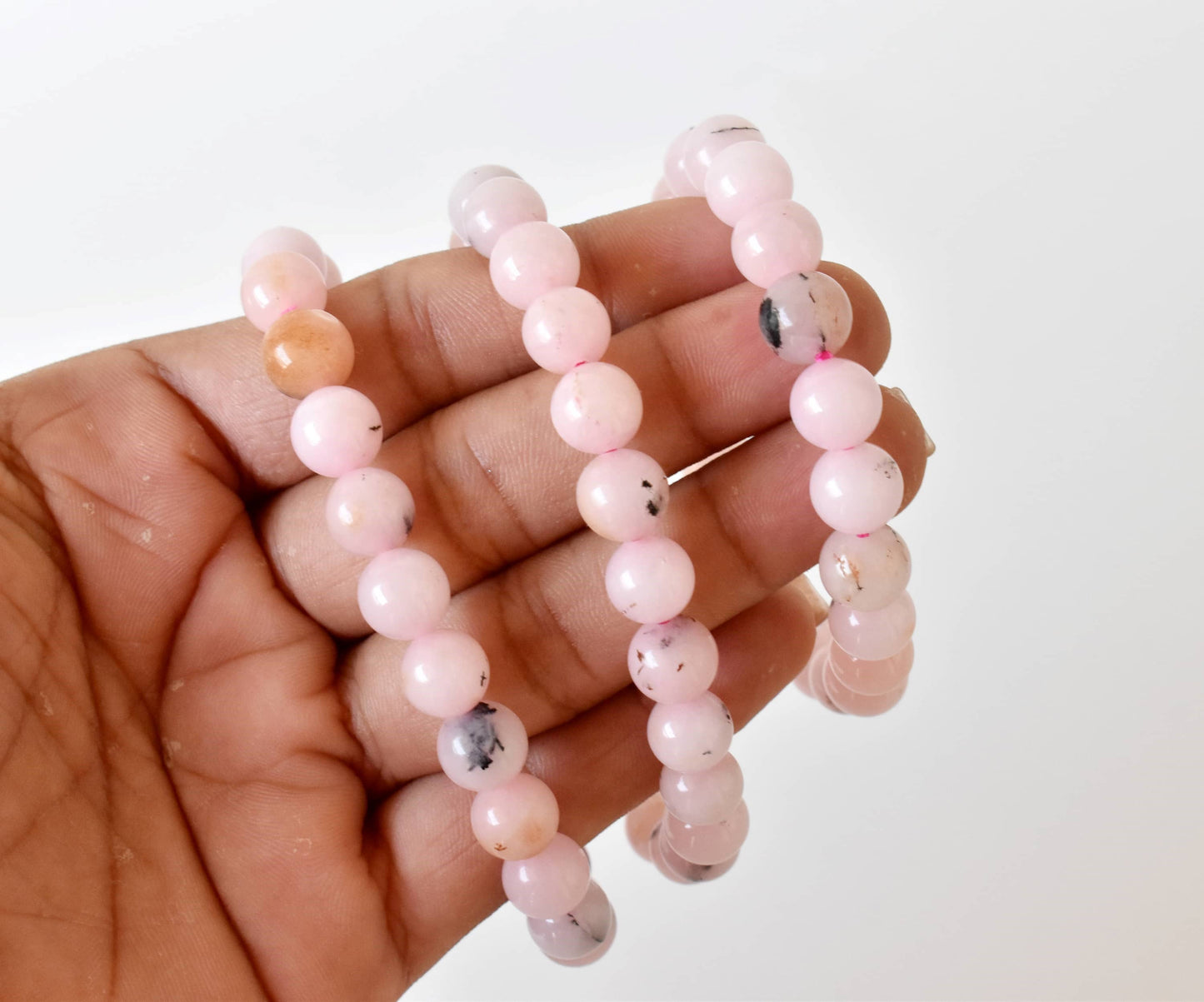 Pink Opal Gemstone Bracelet