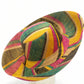 Sun Hats: Colored Stripes Packable 5" & 7" Brim Raffia Straw