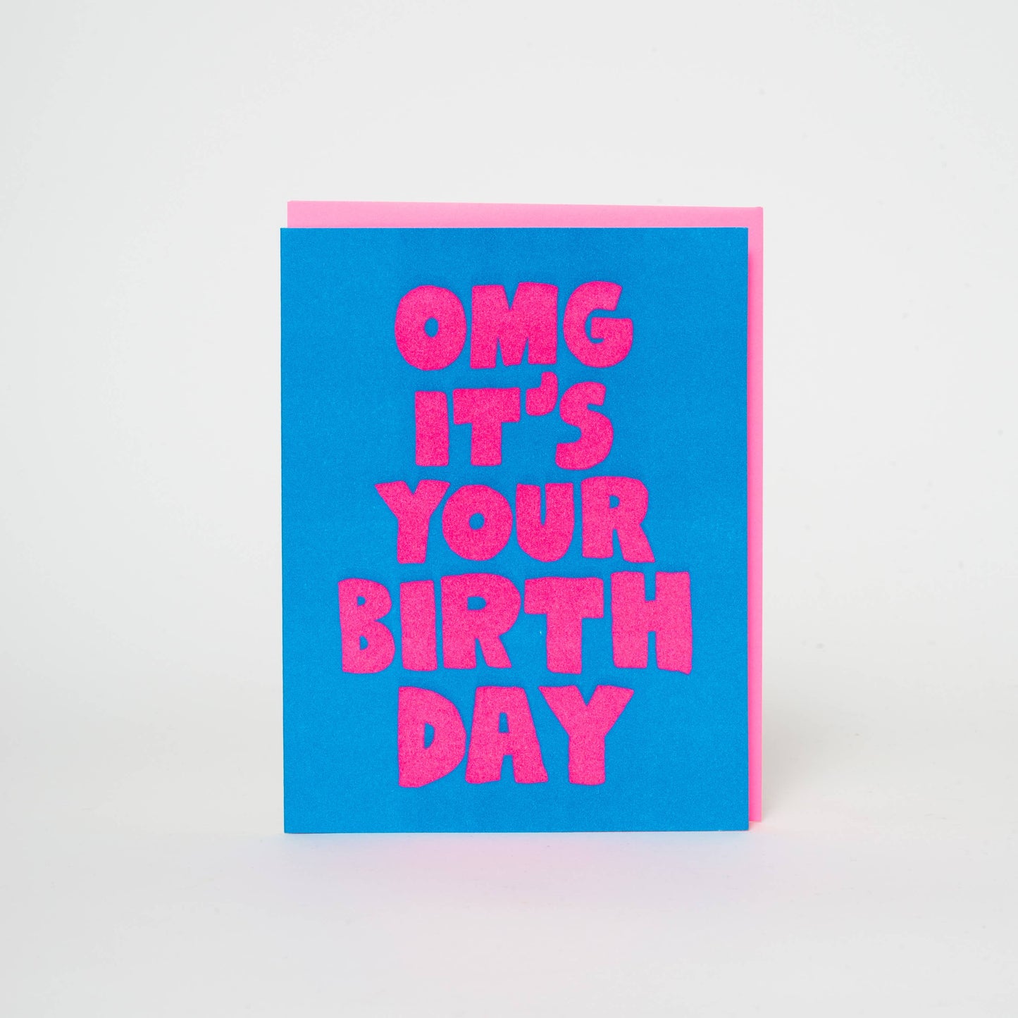 OMG Birthday Letterpress Greeting Card