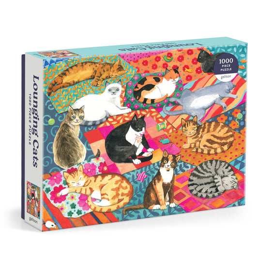 Lounging Cats 1000 Piece Puzzle