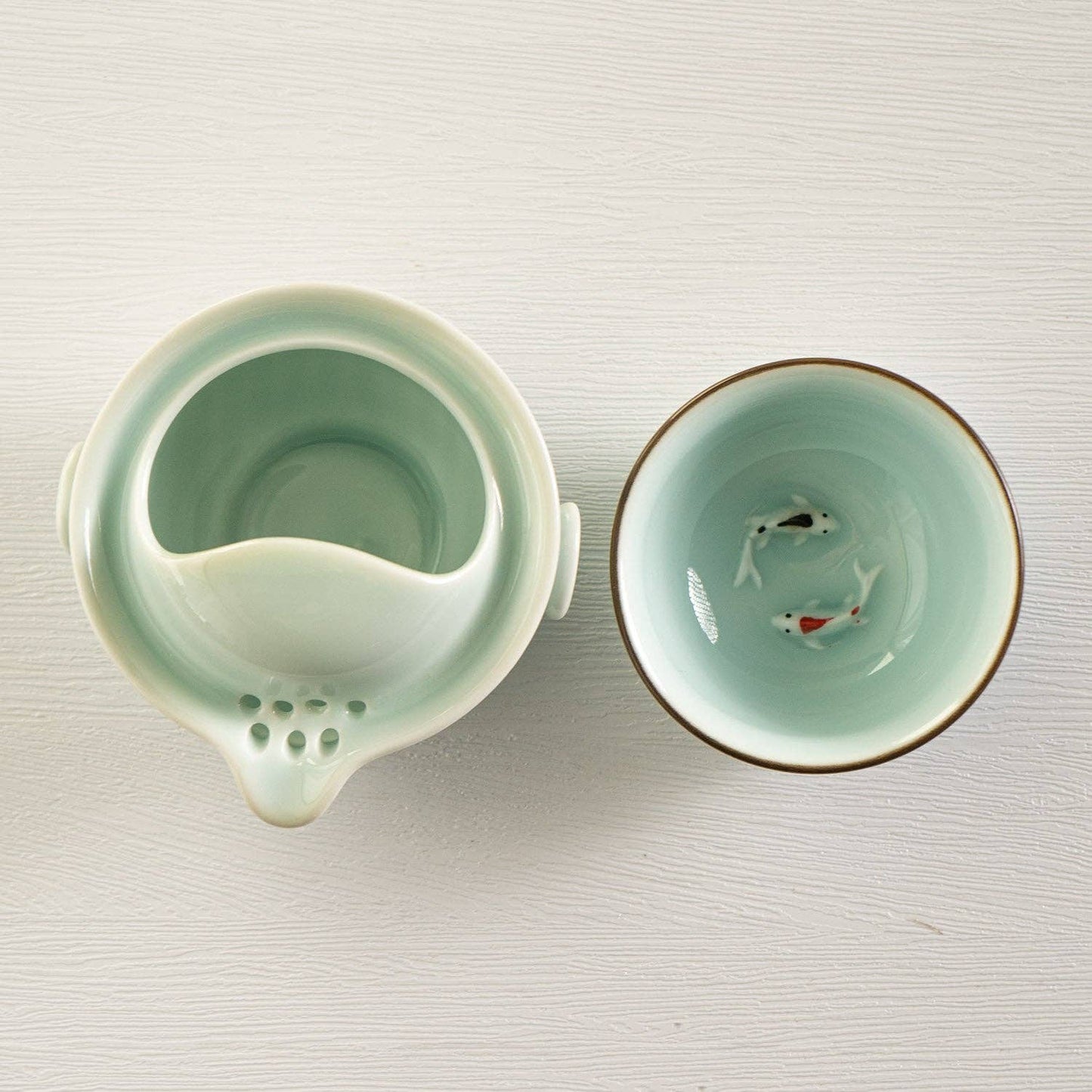 Japanese Tea Pot with Cup
