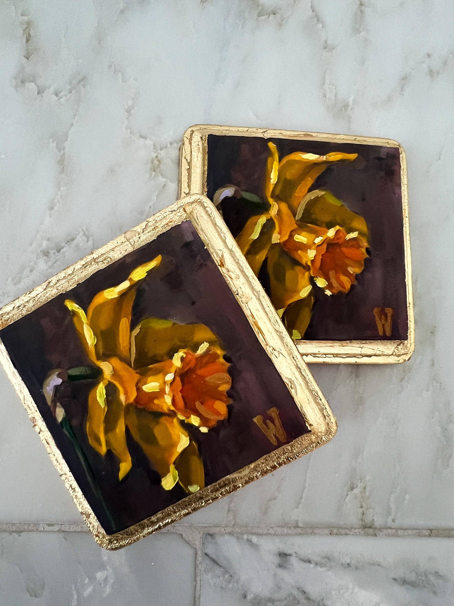 Daffodil Mini Oil Painting