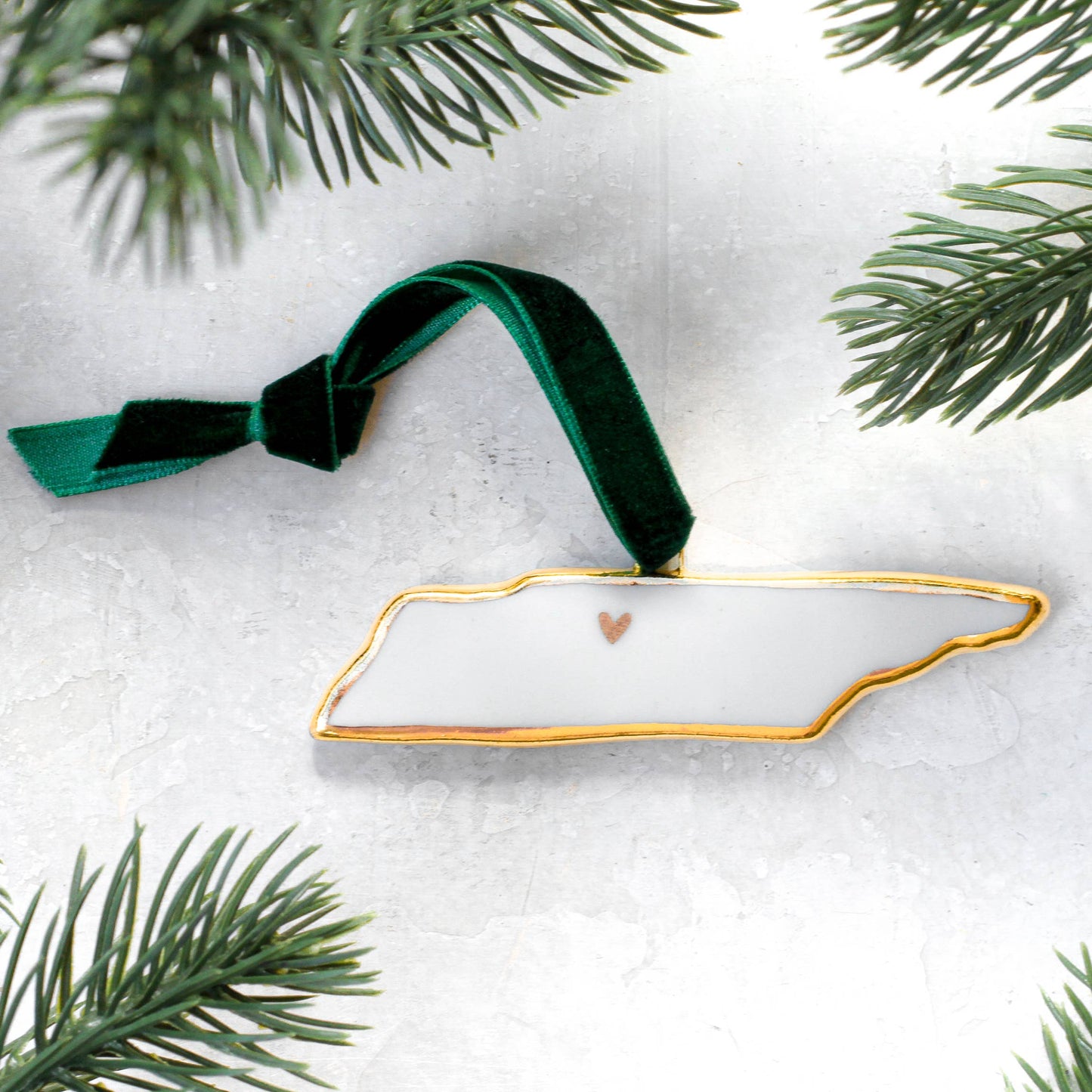 NC Porcelein Ornament