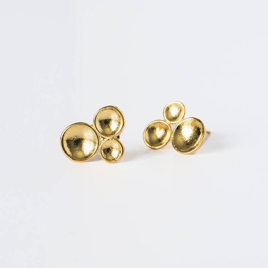 Tri-Disc Earrings
