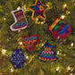 Hand Embroidered Christmas Holiday Ornaments from Guatemala