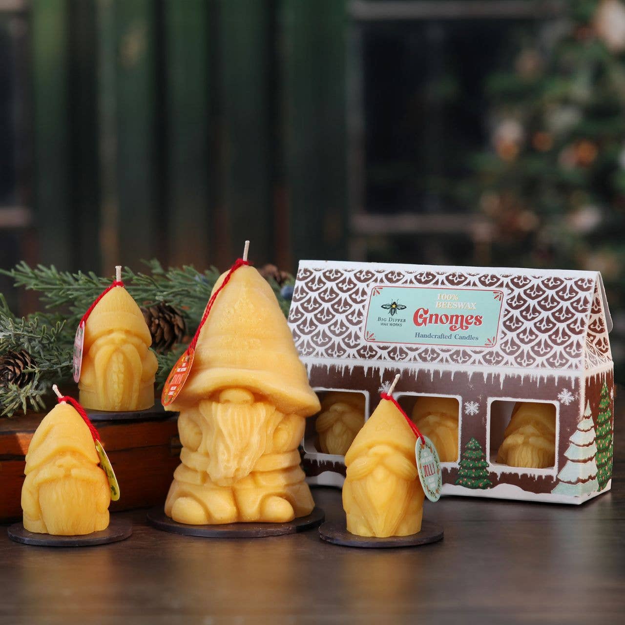 Holiday Gnome Candles – 3-Pack