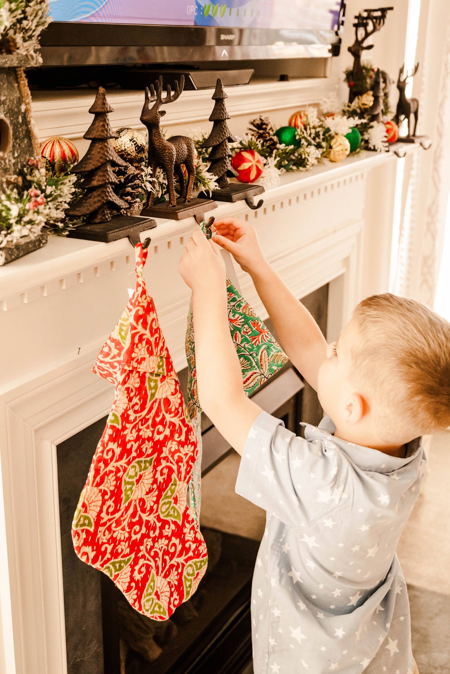 Kantha Stocking