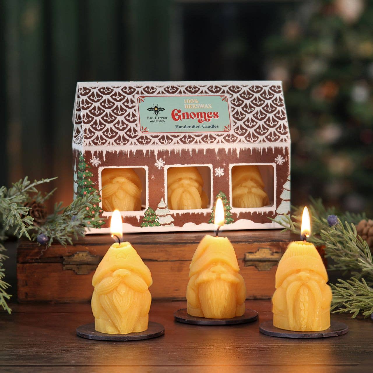 Holiday Gnome Candles – 3-Pack