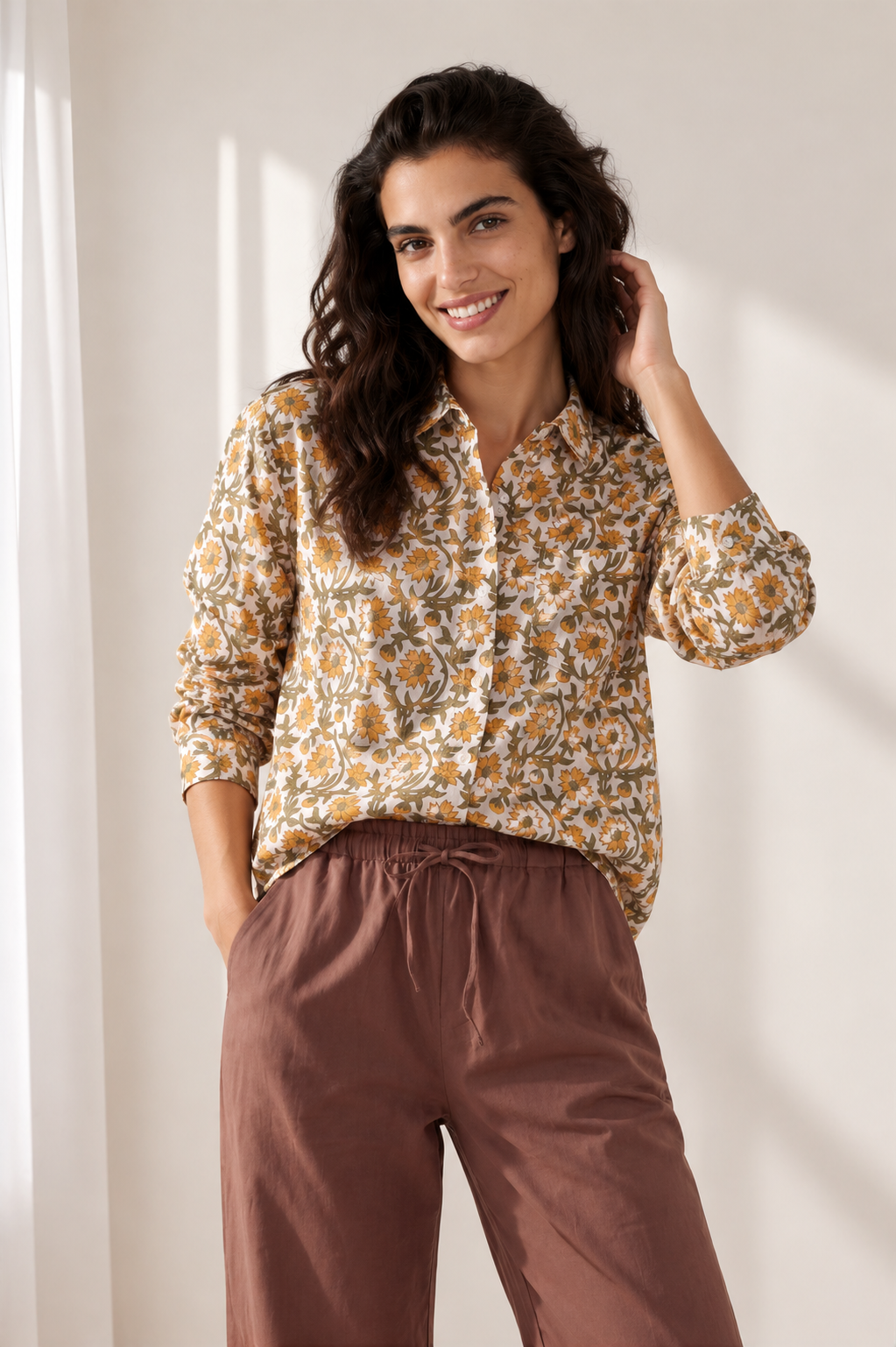Good Boyfriend Shirt - Floral Sunshine