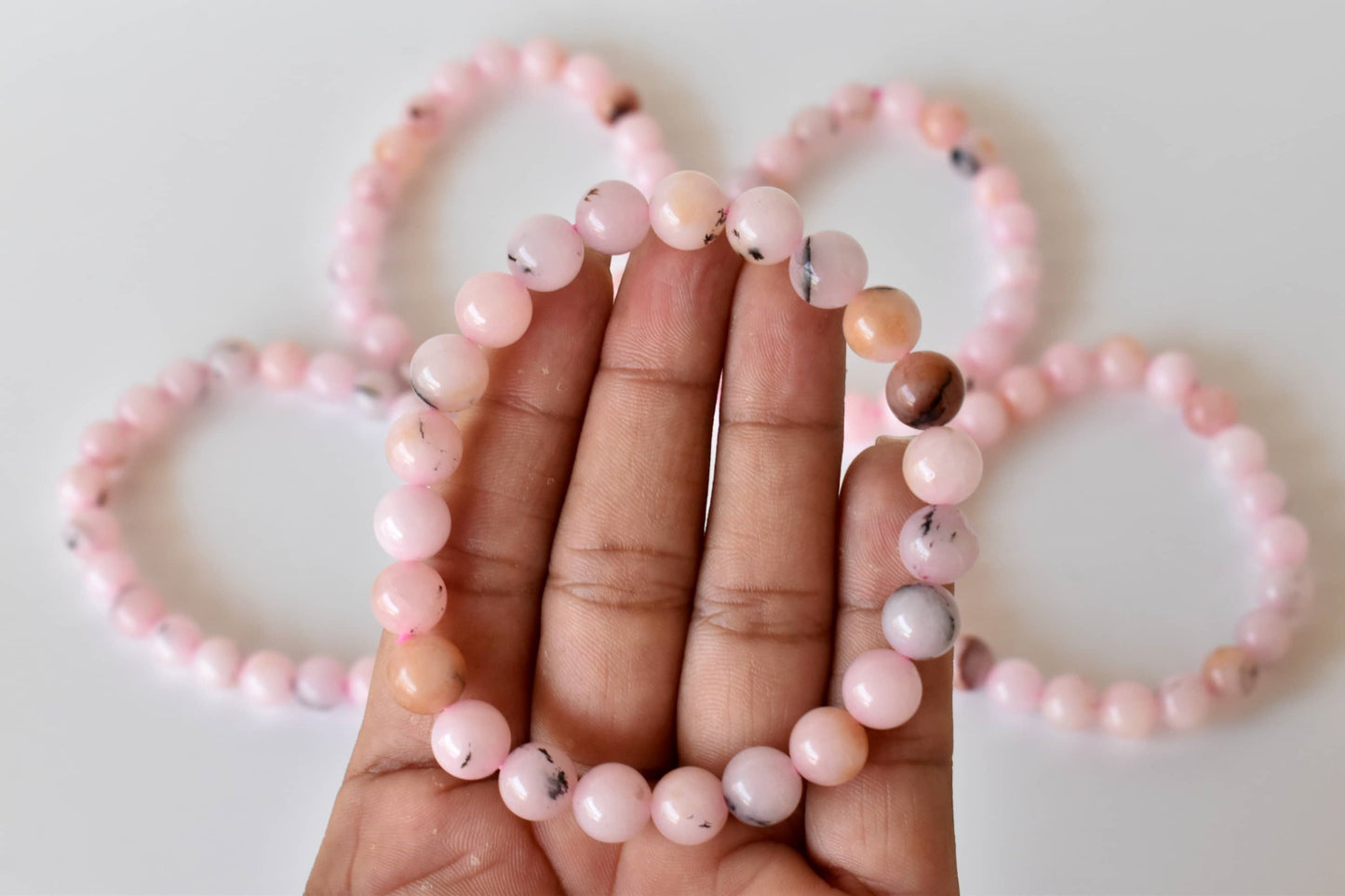 Pink Opal Gemstone Bracelet