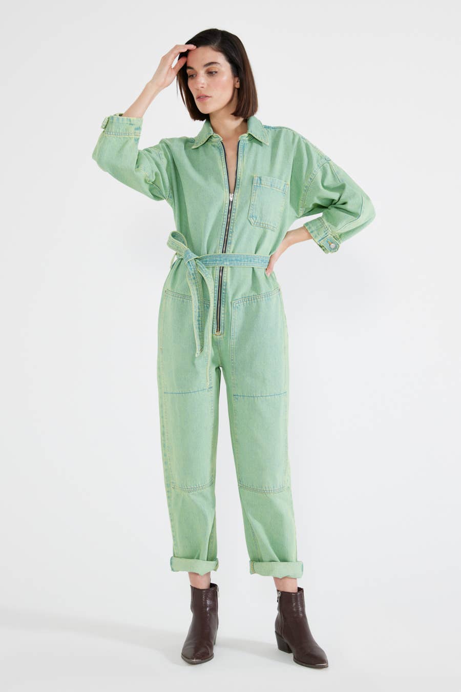 Zeta Carpenter Overall – Mint