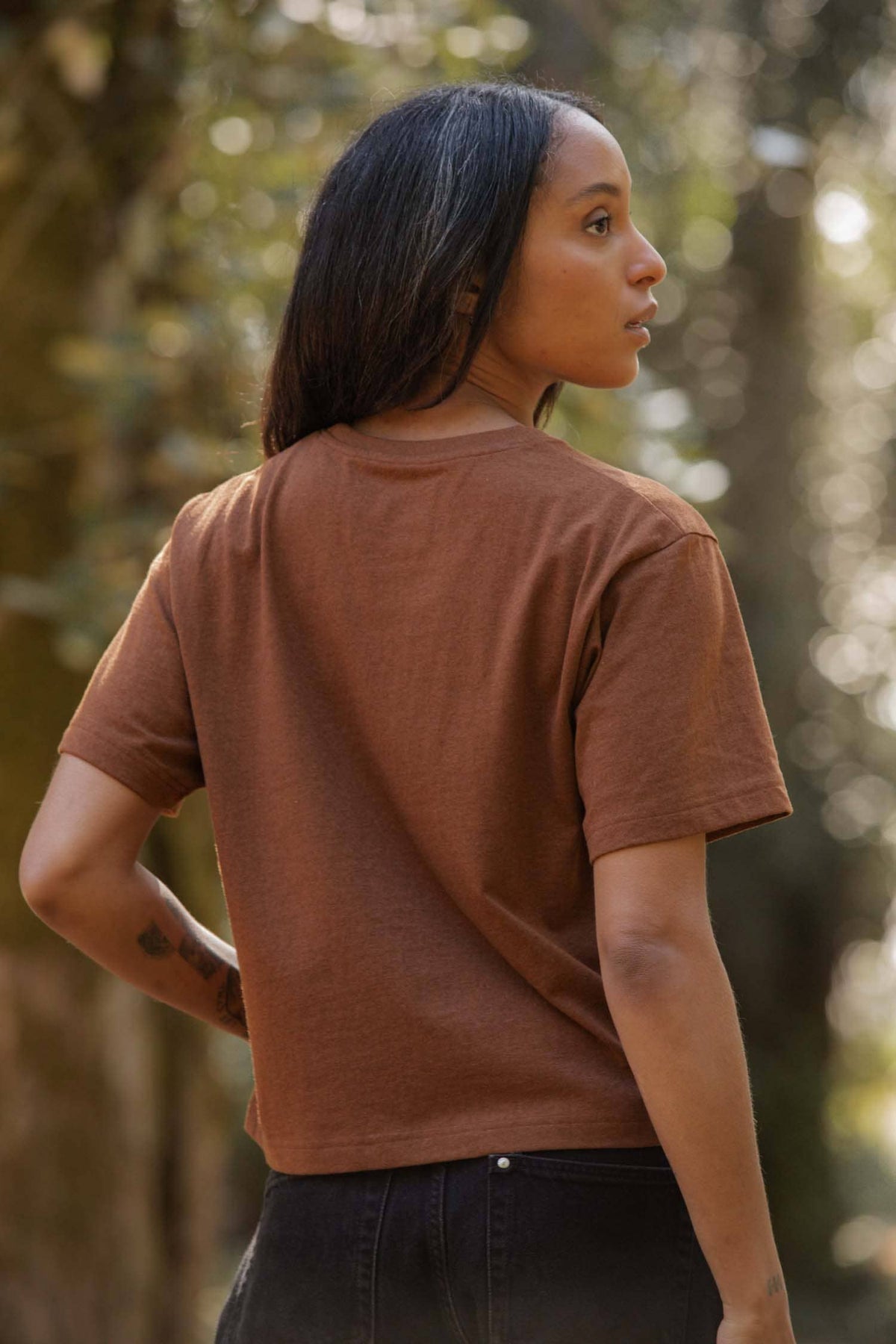 Recycled Boxy Tee / Bronze