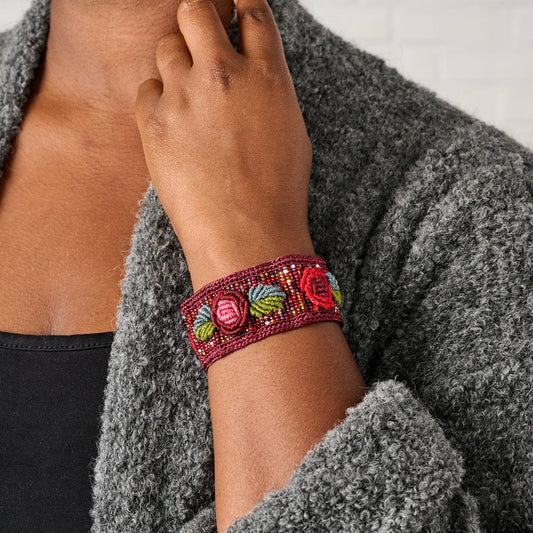 Ishaal Rose Beaded Bracelet