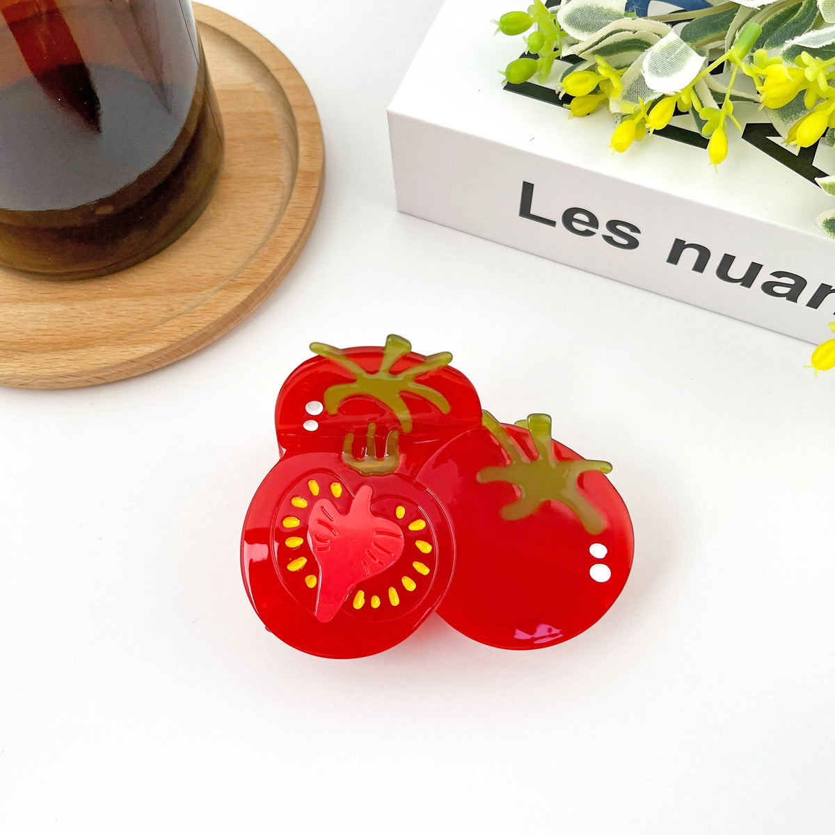 Three Tomato Hair Claw