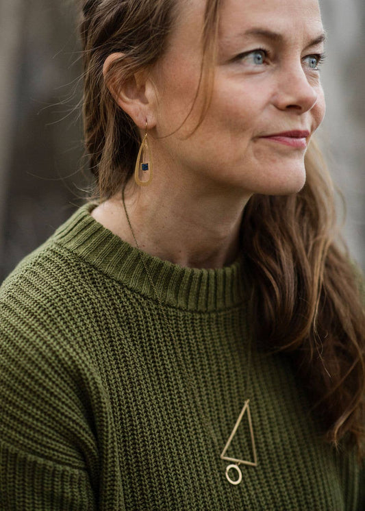 Lapis drop earrings