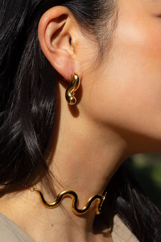 Alma Studs - 18K Gold Plated