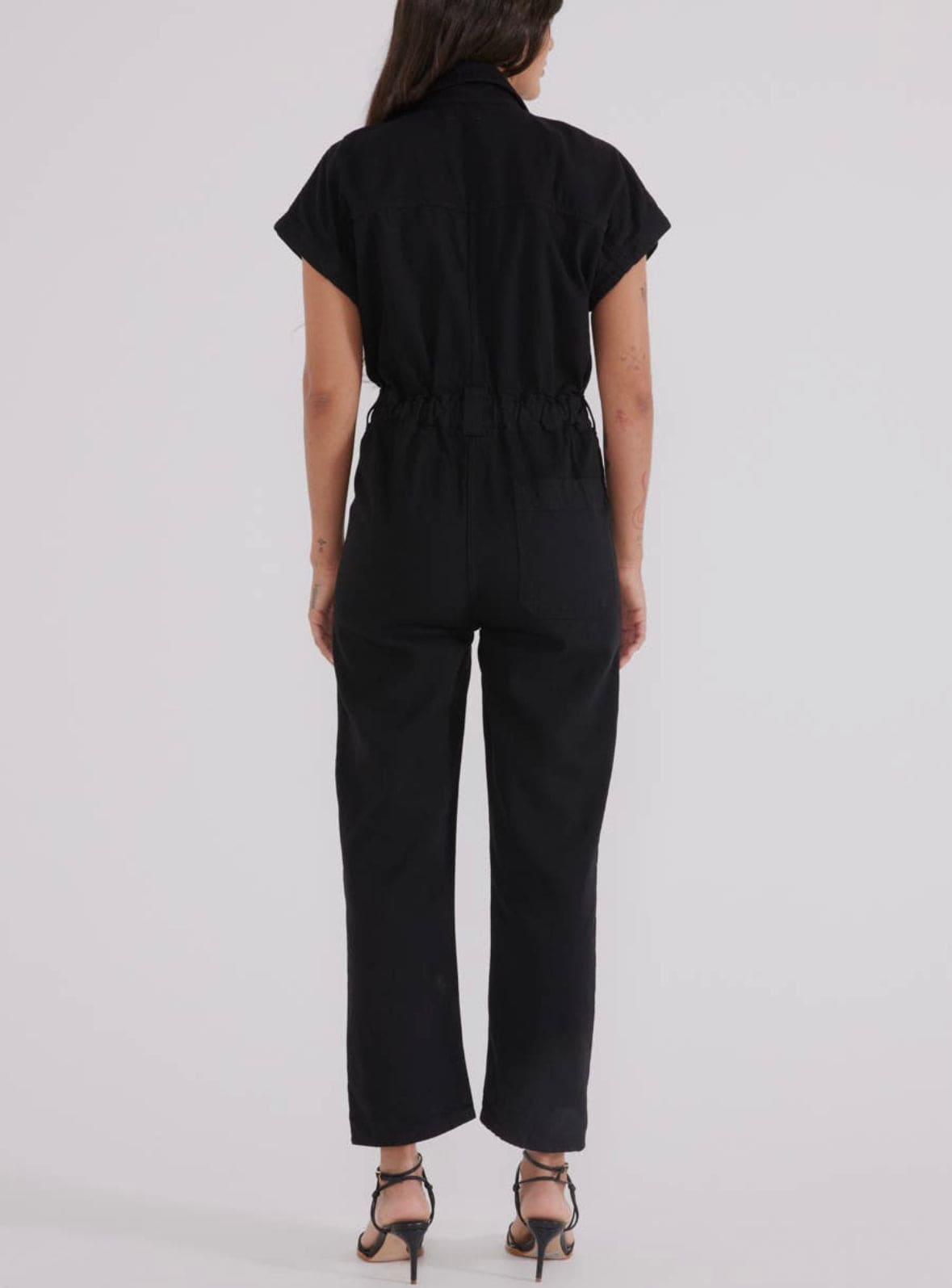 Megg Utility Jumpsuit - Black Onyx