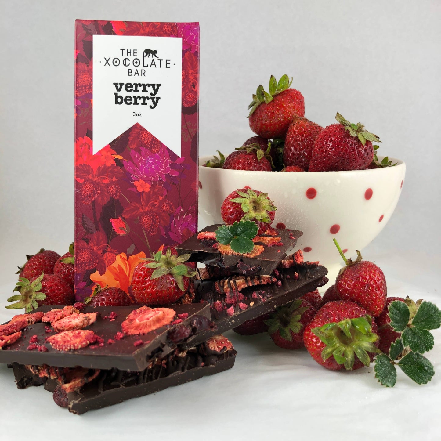 Very Berry Bar - Organic fair trade vegan dark chocolate