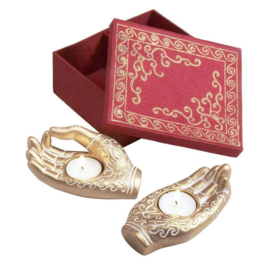 Mudra Hands Candleholders