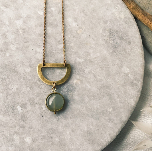 Aventurine drop necklace