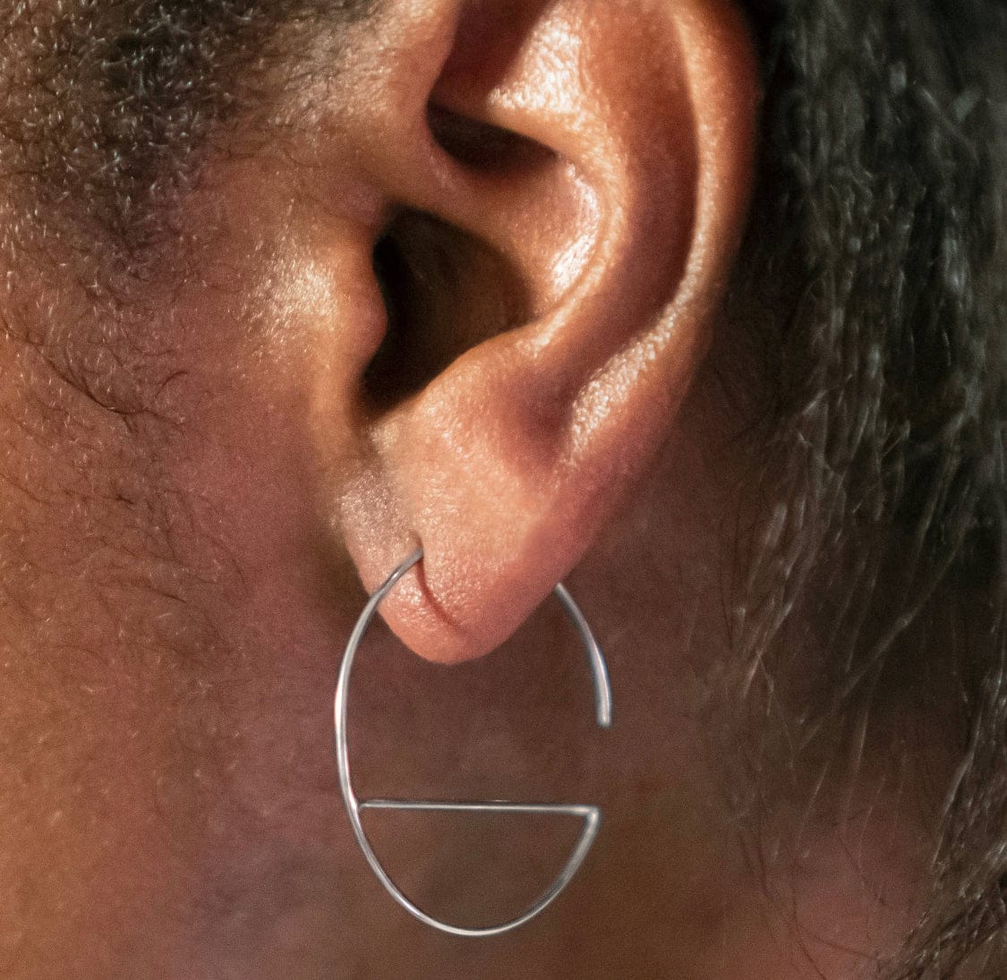 Horizon Line Hoop Earrings