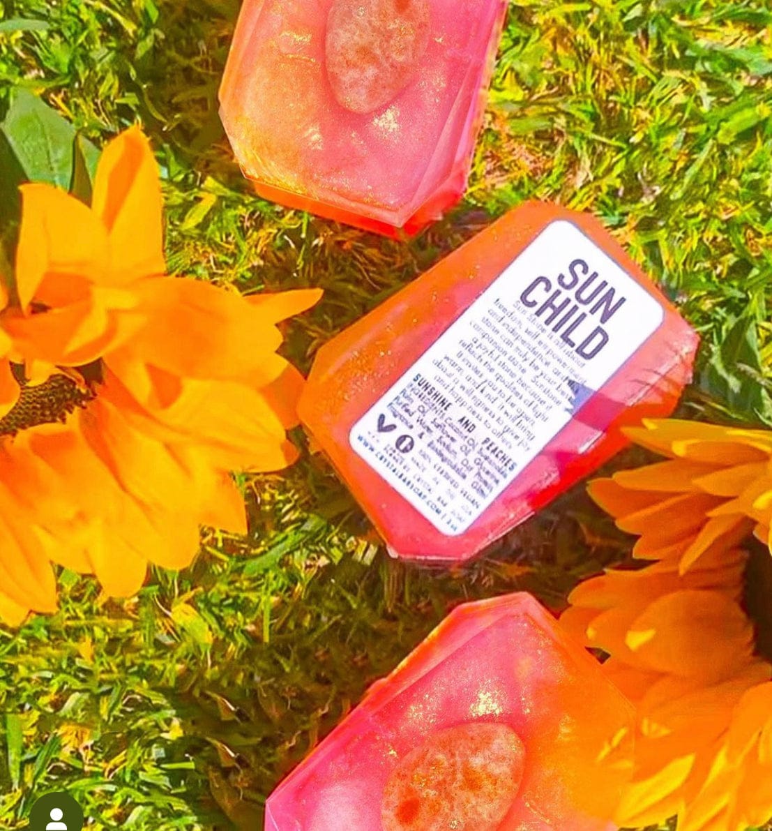 Sun Child Crystal Infused Soap