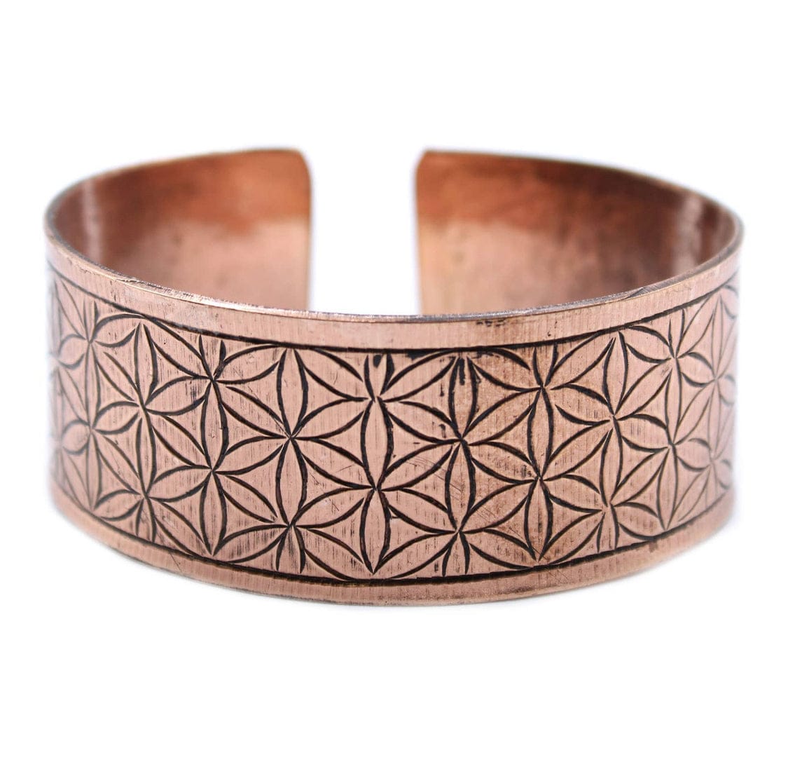 Copper Tibetan Bracelet - Flower of Life