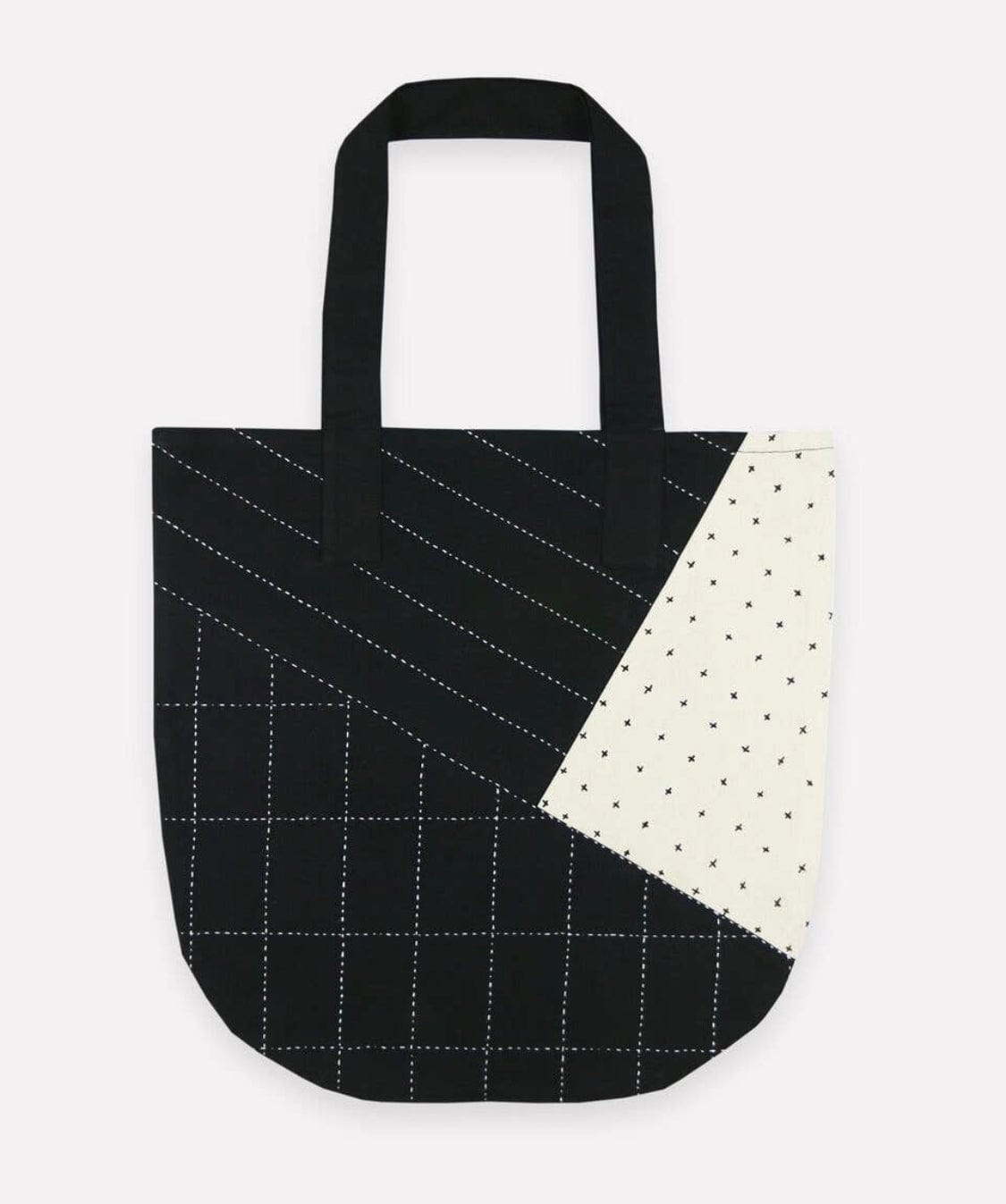 Black & White Quilted Tote