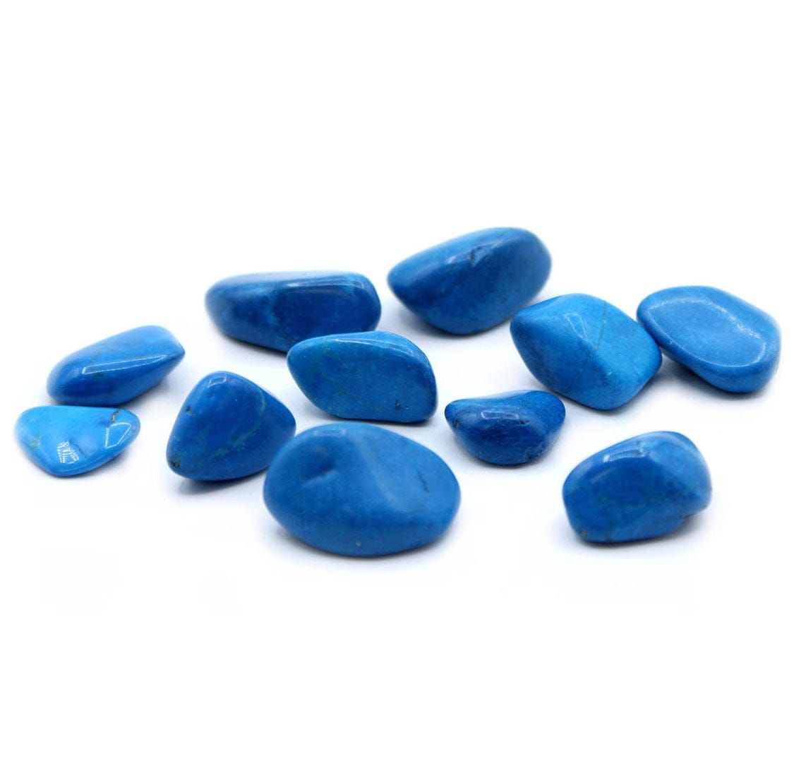 Piedras rodadas howlita azul