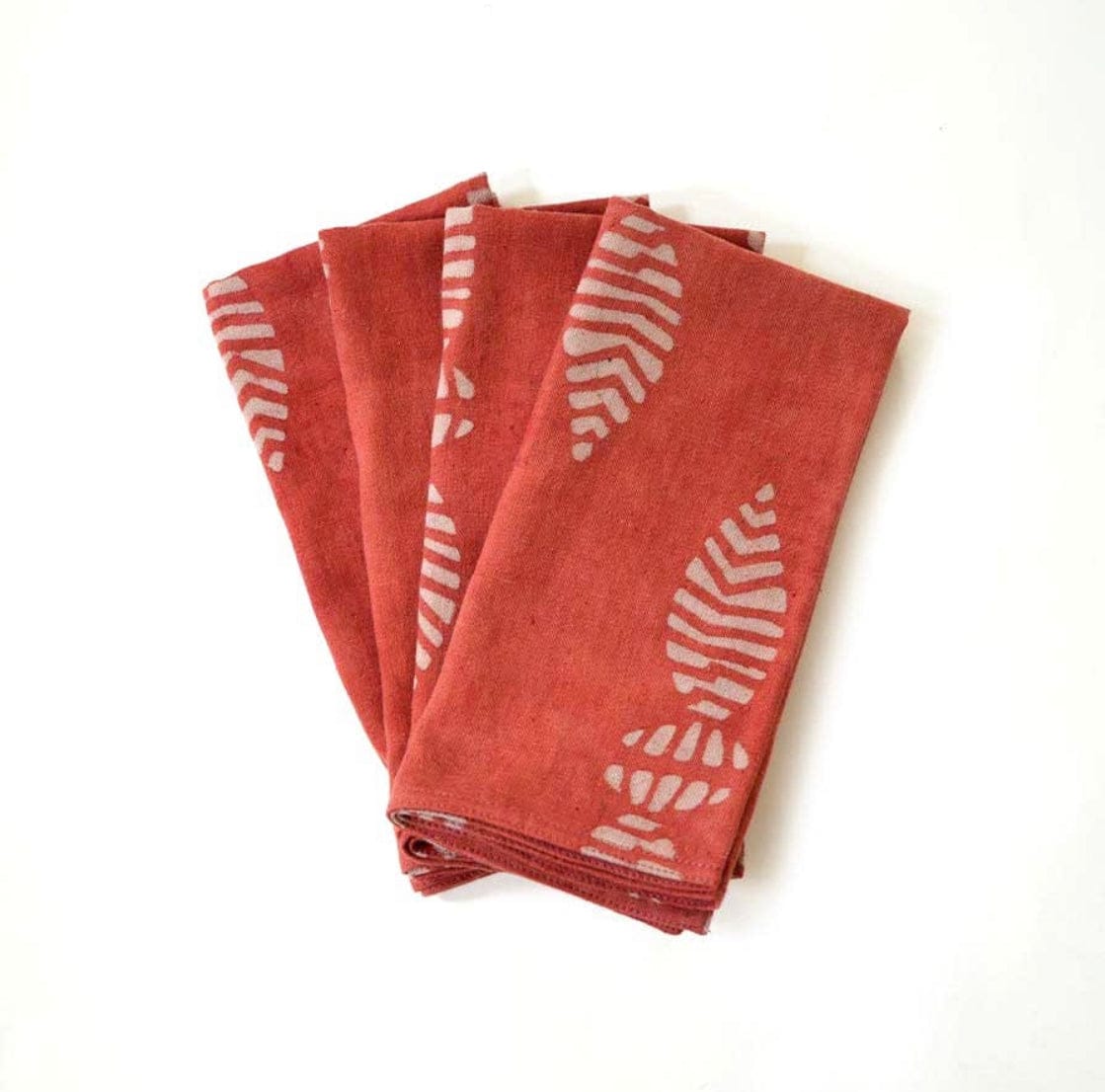 FYRE Handprinted Cloth Napkins - Set of 4