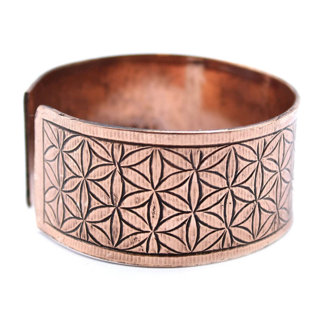 Copper Tibetan Bracelet - Flower of Life