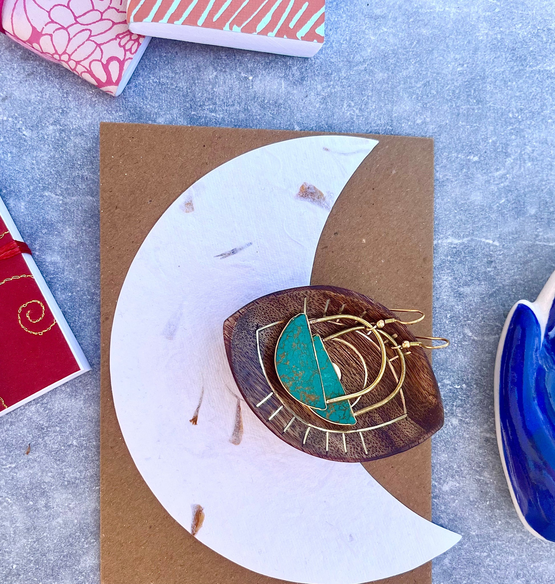 Moon Note Cards Amala Plantable Moon Note Card - Set of 8 – Tigress