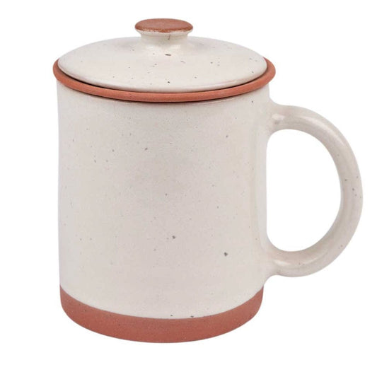 Gesprenkelte Teesieb-Tasse