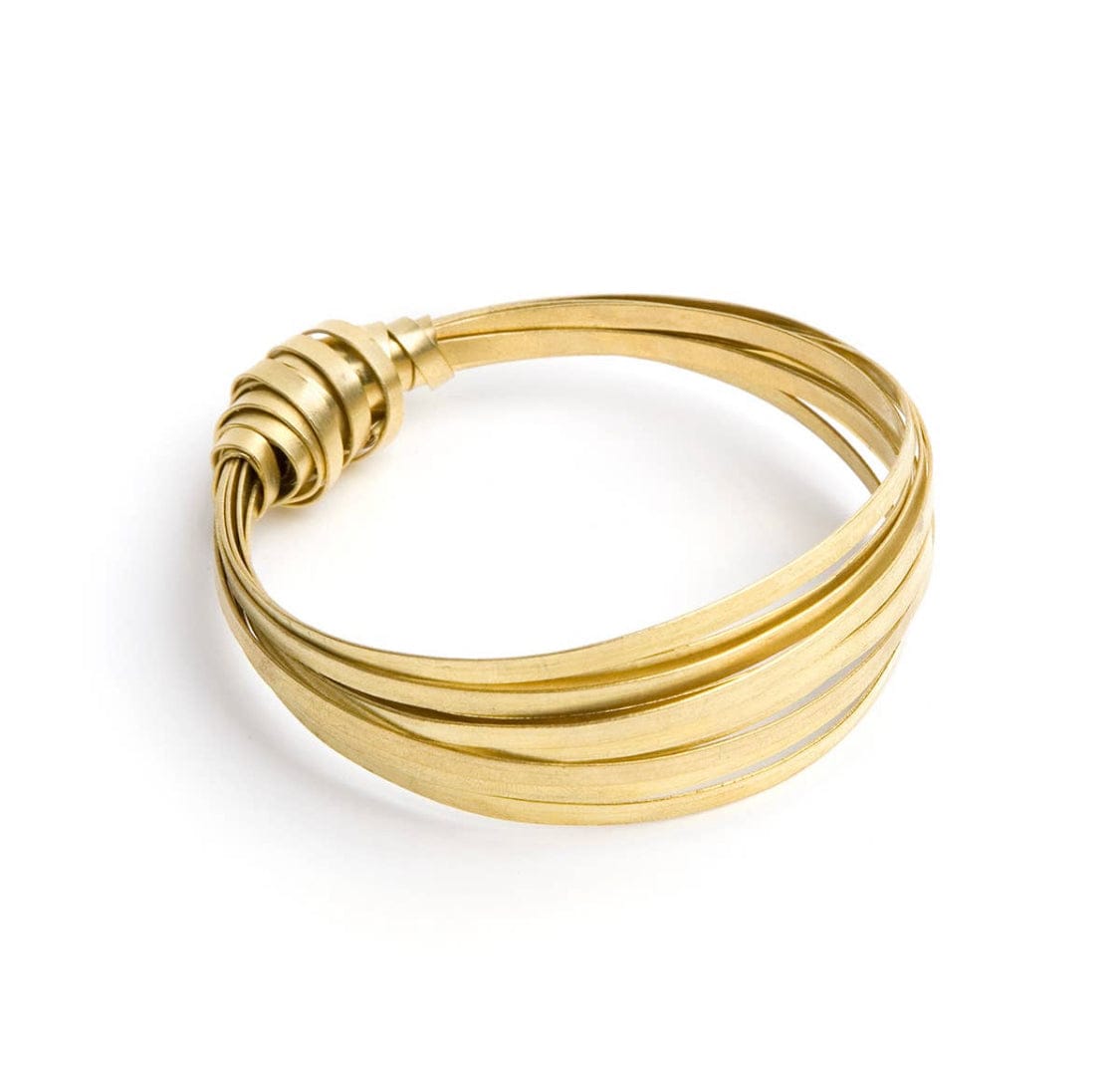 brass bangle bracelet fair trade