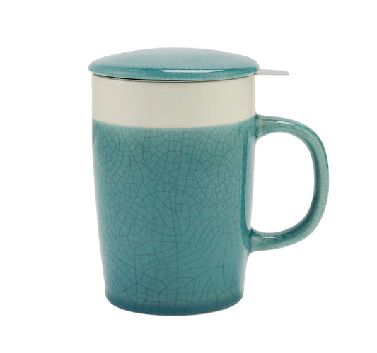 Personal Tea Infuser Mug Speckled 18 Oz