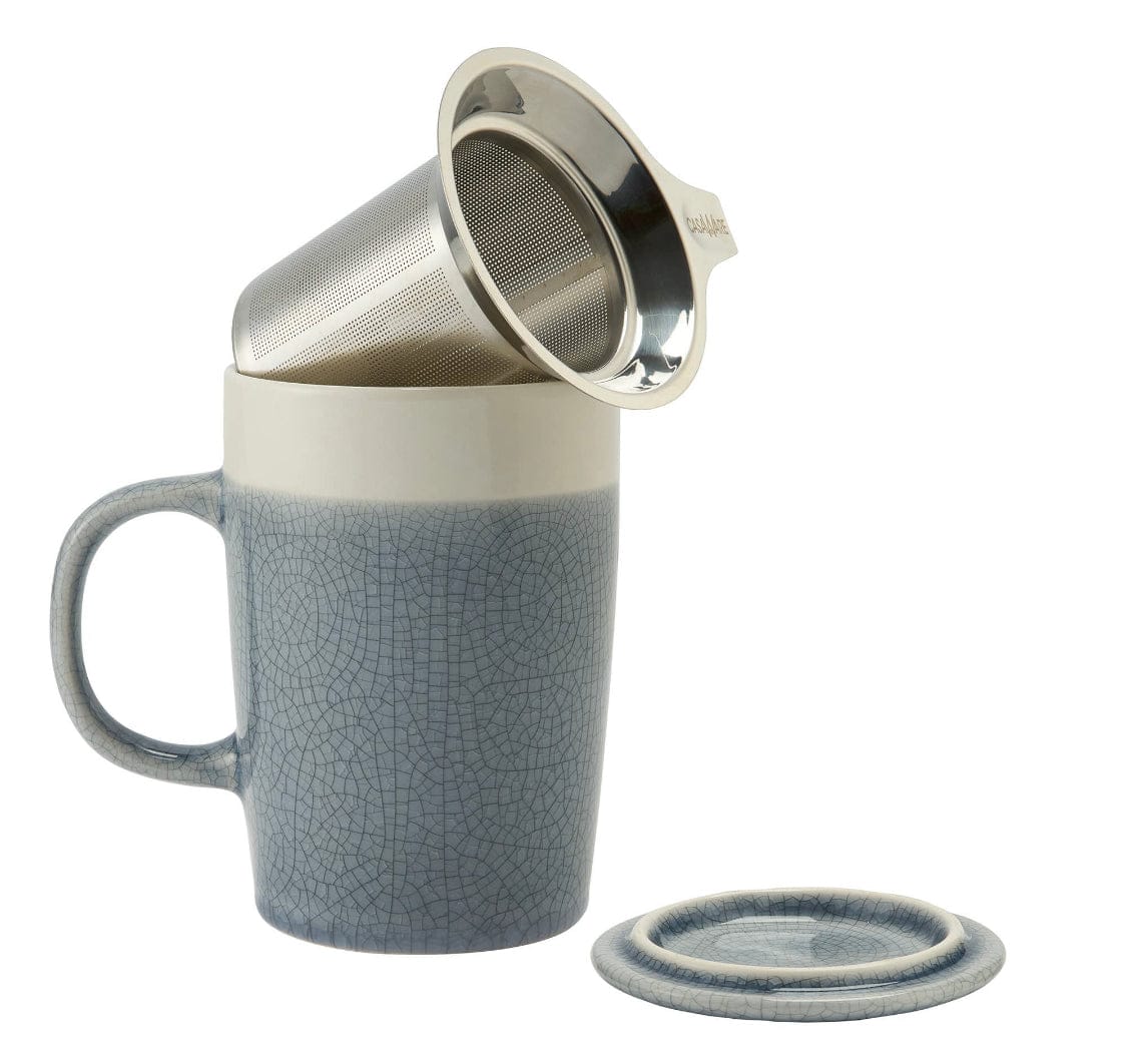 Personal Tea Infuser Mug Speckled 18 Oz